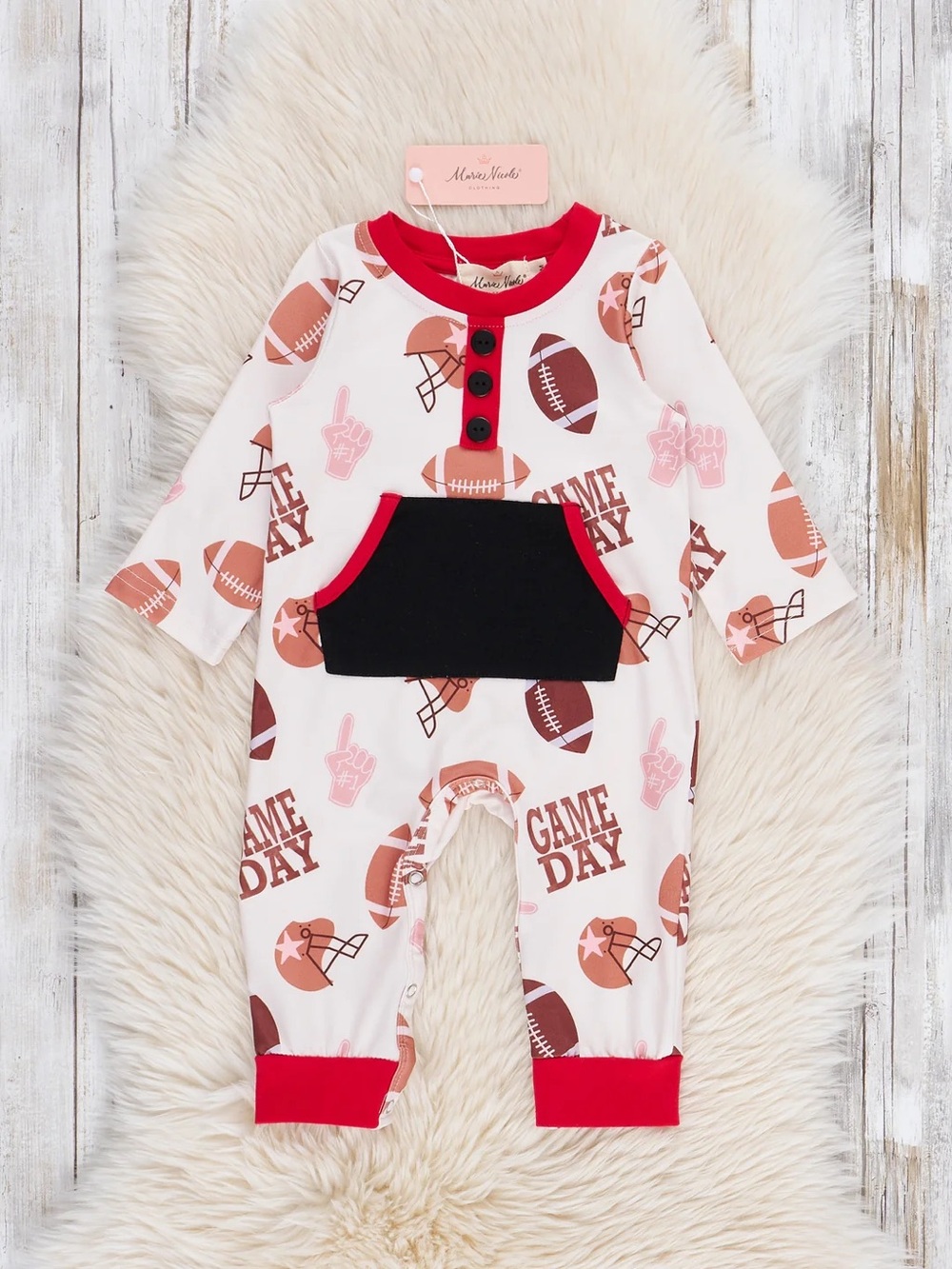 Kickoff Pocket Romper 6-12m